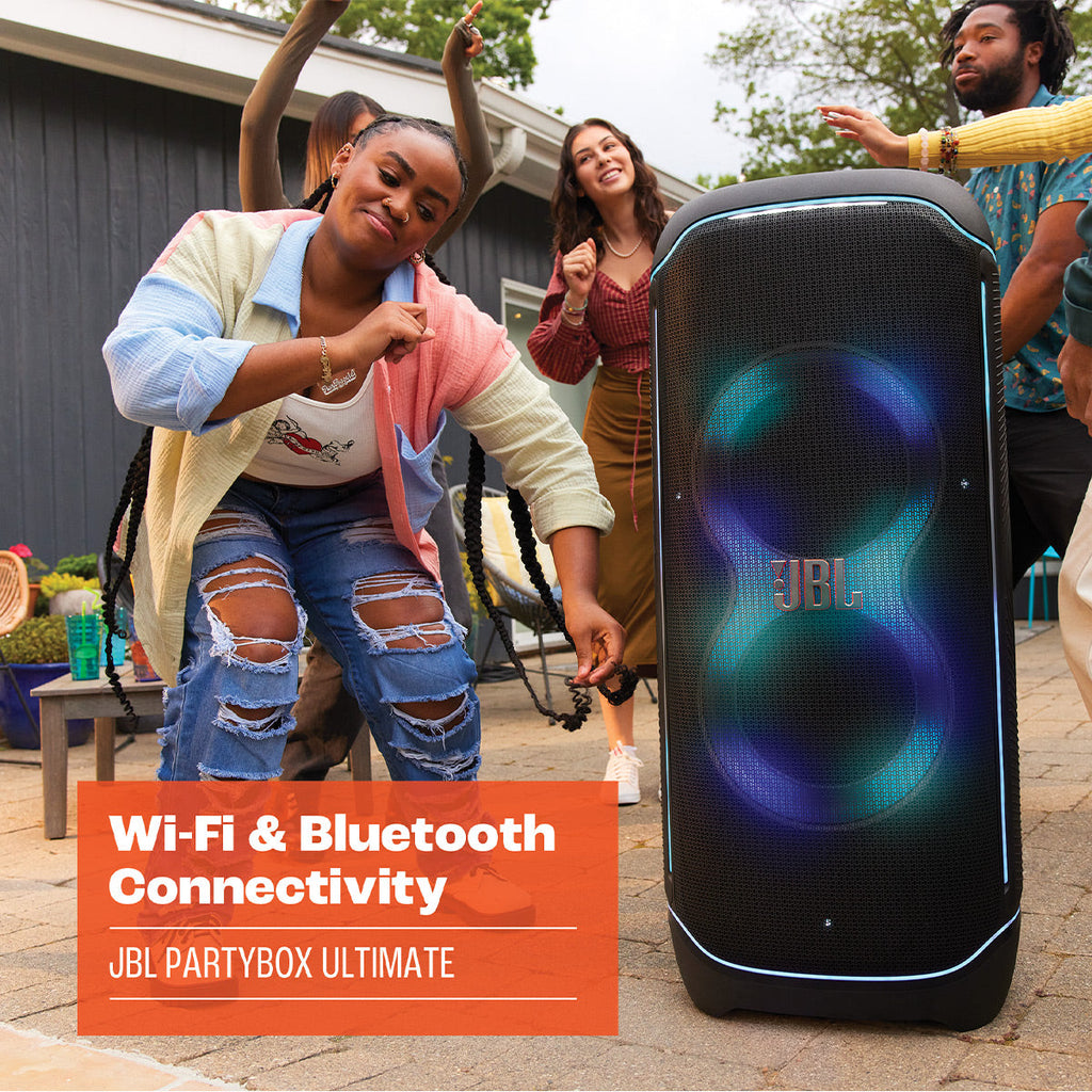 JBL PartyBox Ultimate Portable Speaker Karaoke Bundle with Two Wireless Microphones