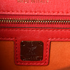 Suede Calf Hair Visetos Patricia Crossbody Bag Cognac Multicolor