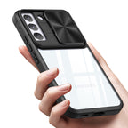 Full Protection With Mobile Phone Protective Film Slide Camera Lens Phone Case For Samsung Galaxy S 22 In Black