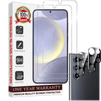 Entronix Clear Screen Protector & Camera Lens Protector Compatible with Galaxy S25 Ultra - 4 Piece Combo