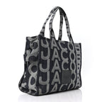Denim Jacquard Large The Monogram Tote Bag Denim Blue
