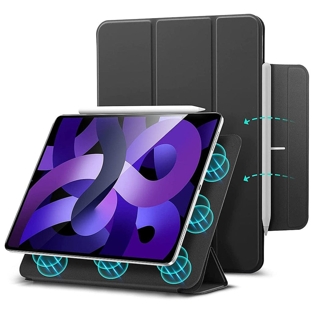 SAHARA - Venture Series Tri-Fold Case for Apple iPad Air 11'' M3/M2 and iPad Air 10.9'' (4th Gen and 5th Gen) - Black