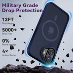 Entronix Bundle Compatible with iPhone 16 - [Magnetic] Translucent Matte Case & 2 Clear Screen Protectors