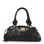 Calfskin Medium Paddington Satchel Bleu Nuit