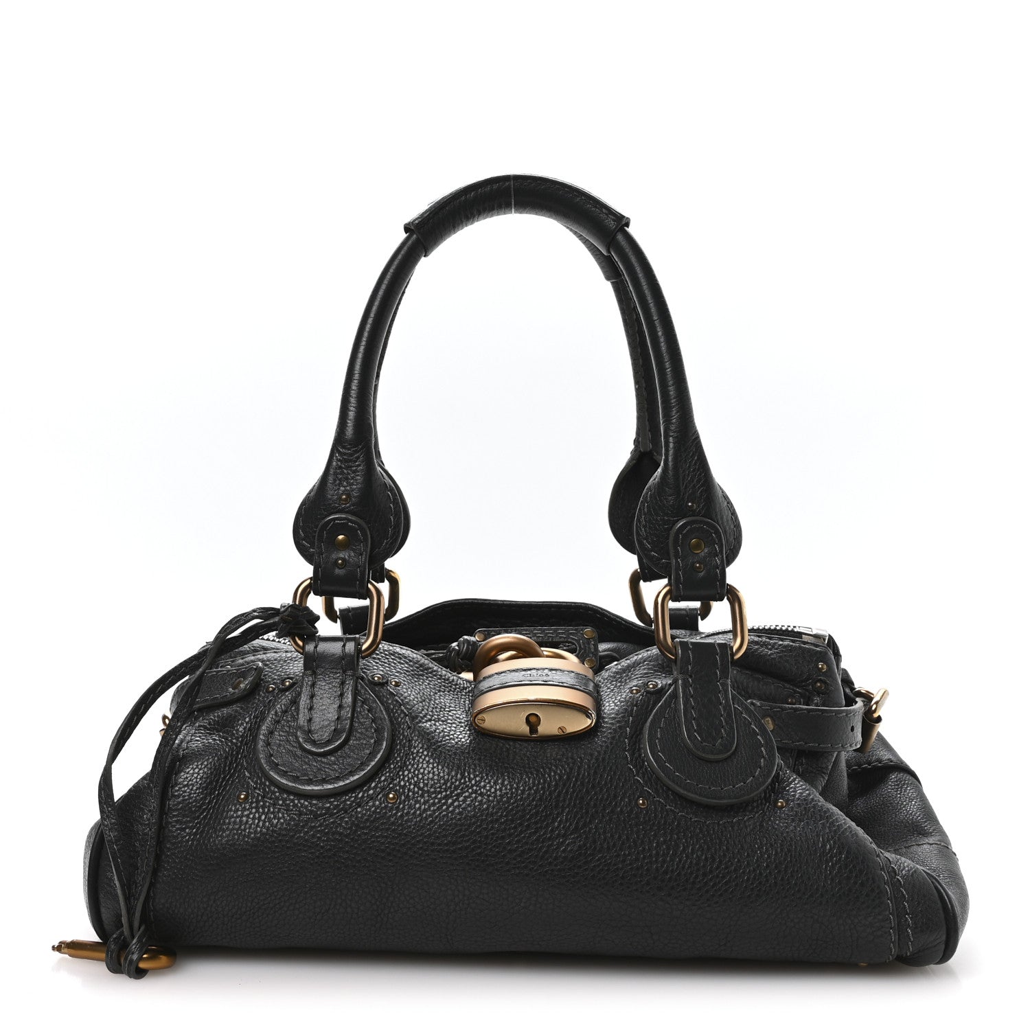 Calfskin Medium Paddington Satchel Bleu Nuit
