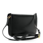 Smooth Calfskin Le Maillon Satchel Black