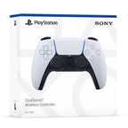 DualSense Controller in White with Silicone Sleeve