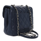 Caviar Quilted Medium Urban Companion Flap Navy