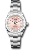 Rolex Oyster Perpetual 28 Watch - Domed Bezel - Pink Index Dial