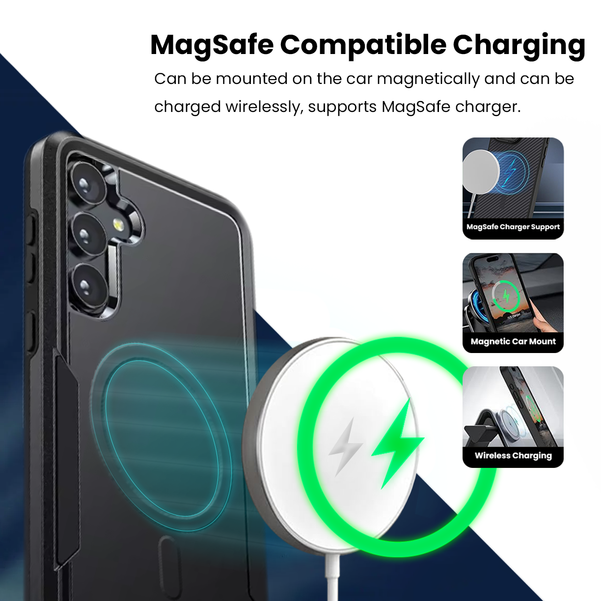 Entronix [Magnetic] Case Compatible with Galaxy S26 - Soft-Touch Dual-Layer Sleek Cover