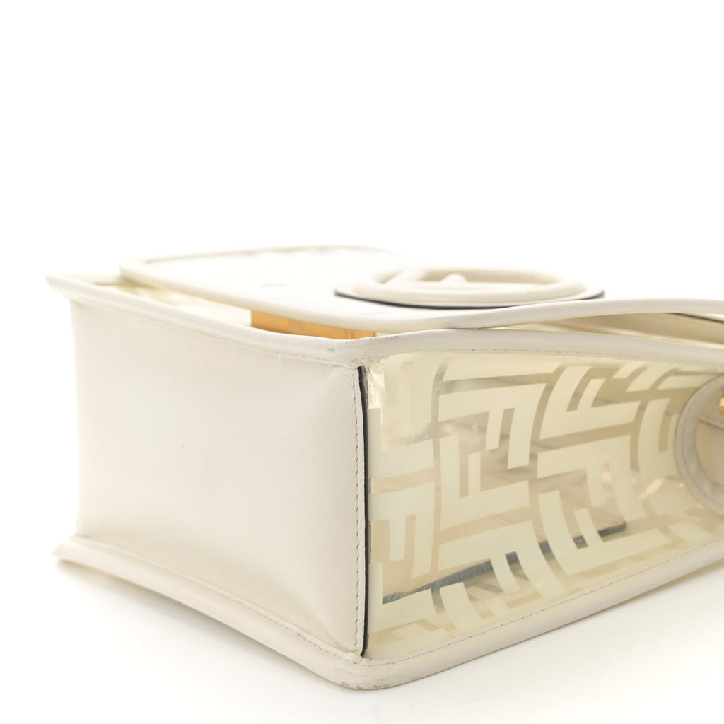 TPU FF Vitello Century F is Fendi Small Kan I Shoulder Bag White