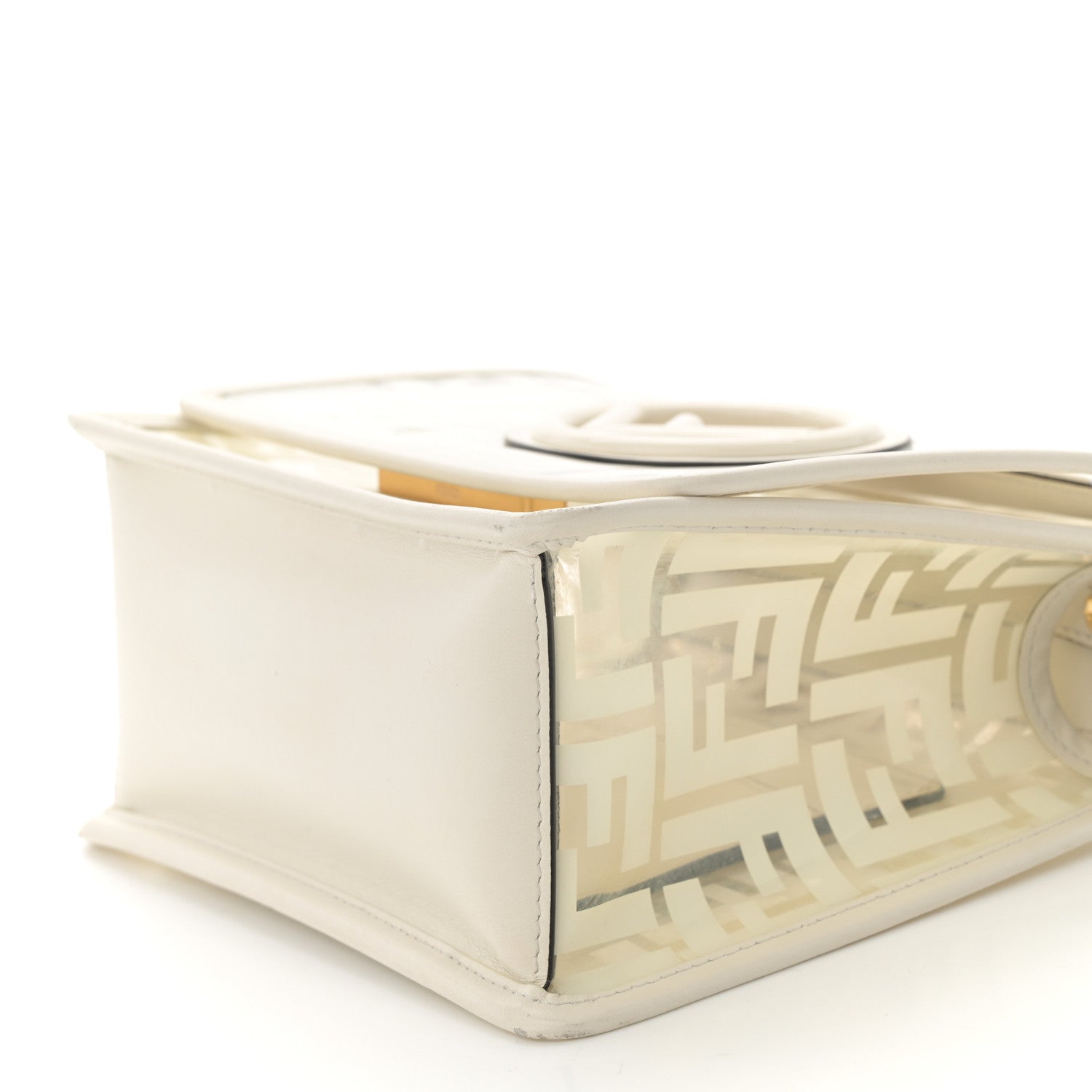 TPU FF Vitello Century F is Fendi Small Kan I Shoulder Bag White