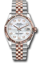 Rolex Steel and Everose Gold Datejust 31  - Mother of Pearl Diamond Dial - Jubilee Bracelet - 278271 mdj