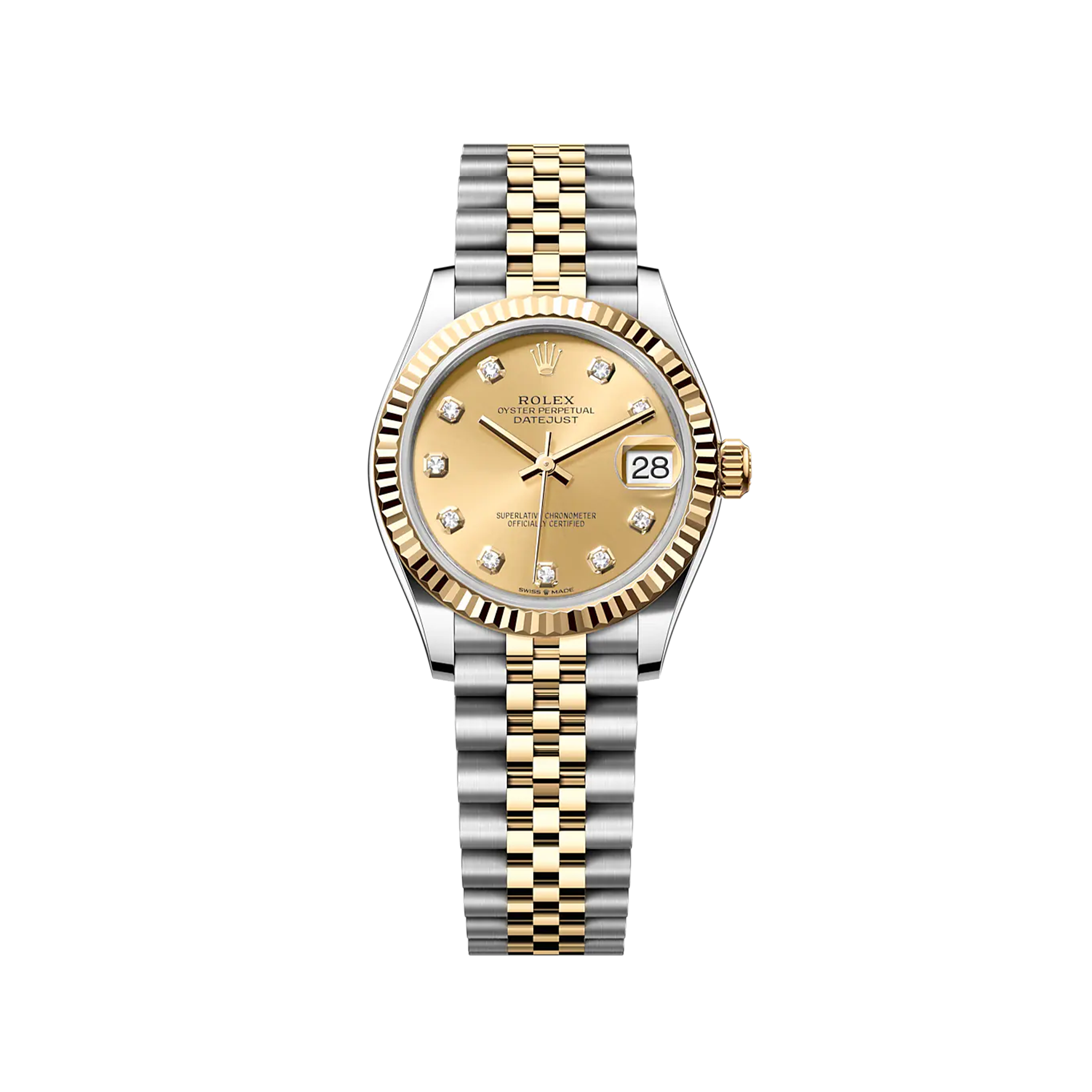 Rolex Datejust 278273 Champagne Diamond Dial