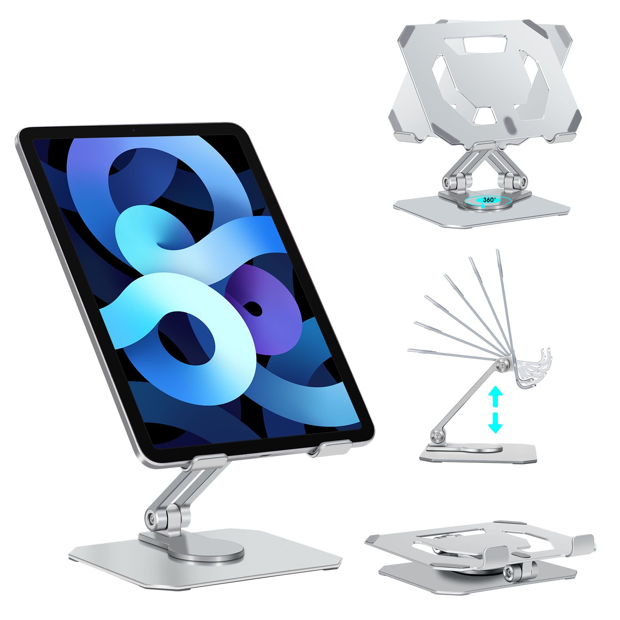 Portable Foldable 360° Rotating Tablet Stand