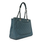 Caviar Quilted Grand Shopping Tote GST Blue