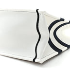 Canvas Embroidered Medium Miss Dior Graffiti Book Tote Navy White