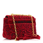 Velvet Rose Medium Caro Bag Rouge