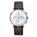 Junghans Meister Chronoscope Men's White/Brown Watch