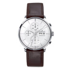 Junghans Meister Chronoscope Men's White/Brown Watch