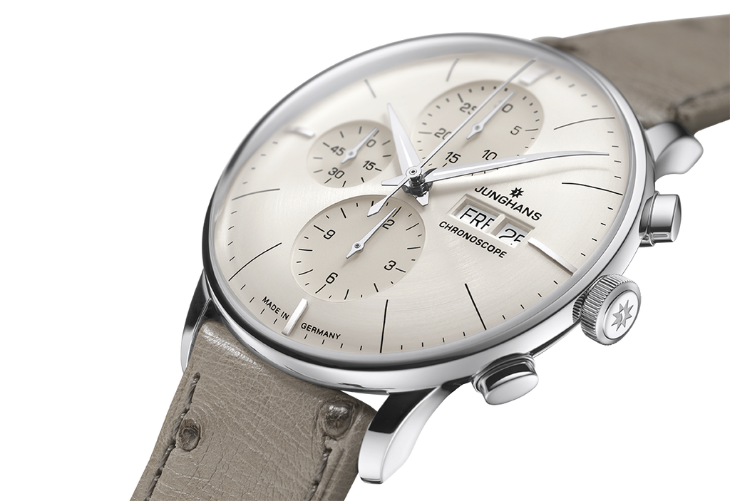 Junghans Meister Chronoscope Men's Beige Grey Watch