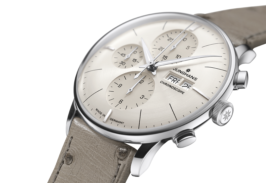 Junghans Meister Chronoscope Men's Beige Grey Watch