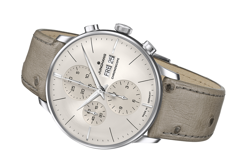 Junghans Meister Chronoscope Men's Beige Grey Watch
