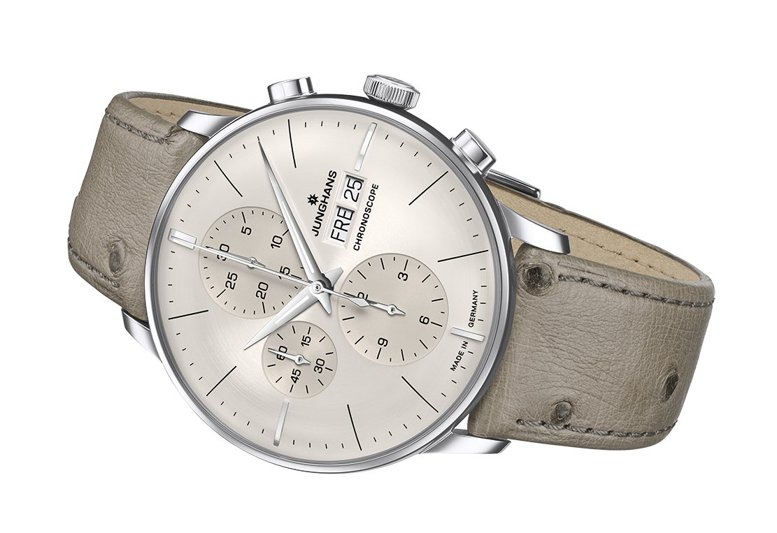 Junghans Meister Chronoscope Men's Beige Grey Watch