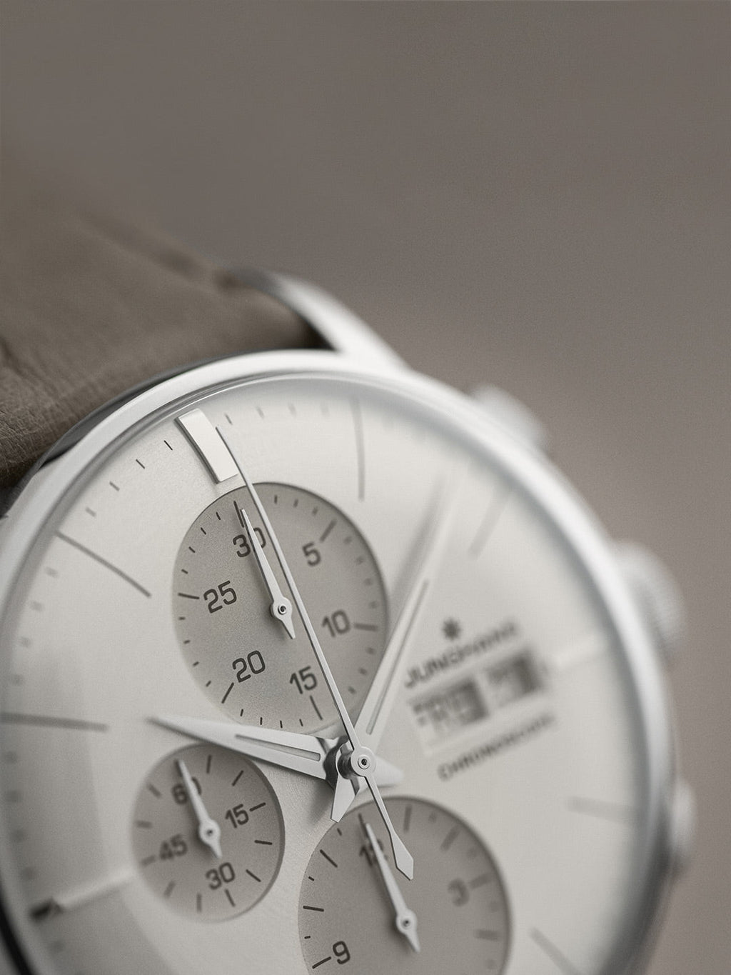 Junghans Meister Chronoscope Men's Beige Grey Watch