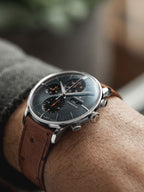 Junghans Meister Chronoscope Men's Grey Brown Watch