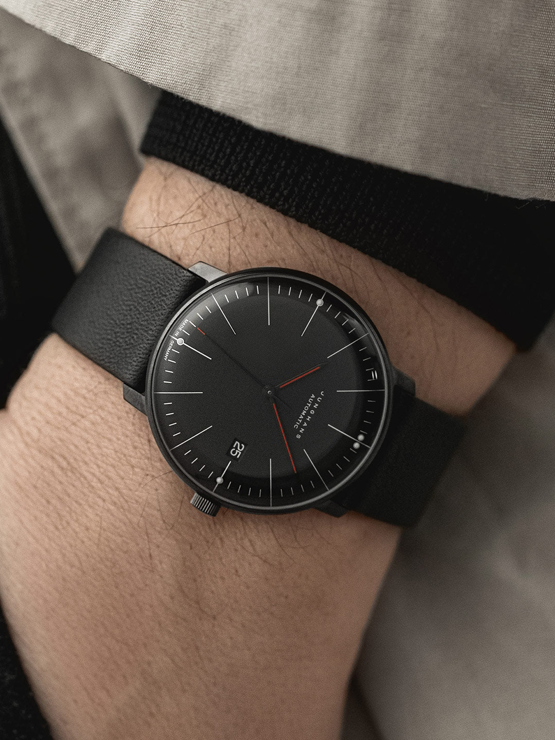 Junghans Max Bill Automatic Bauhaus Men's Black Watch
