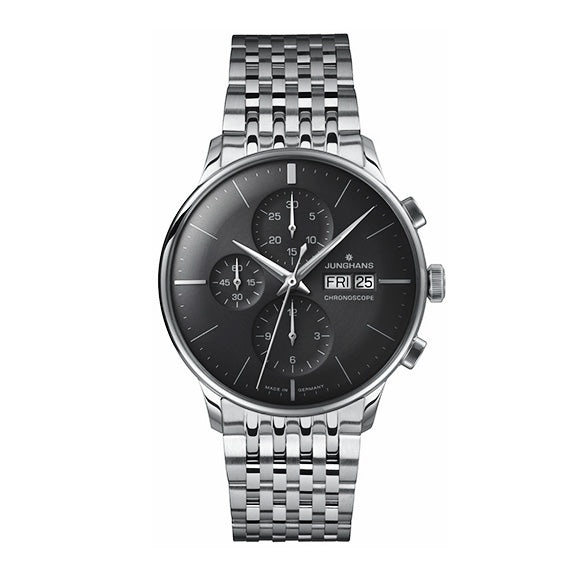 Junghans Meister Chronoscope Men's Black/Silver Watch