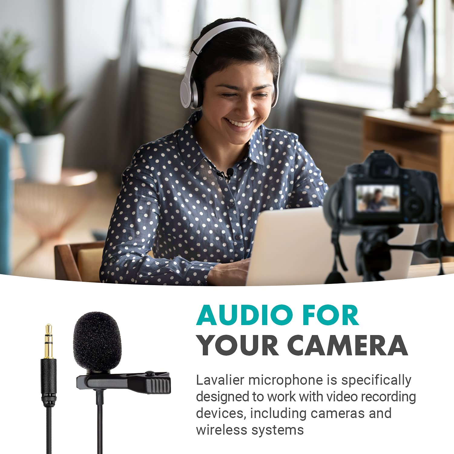 Movo DM1P Lavalier Mic for DJI Osmo 4k Camera