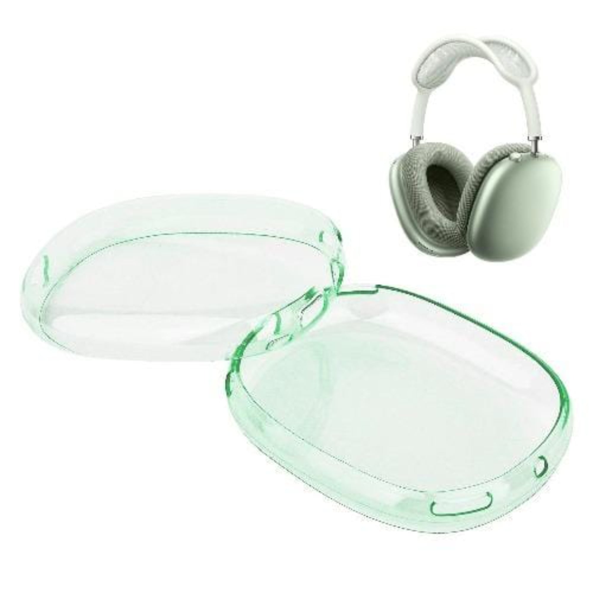 SAHARA - Hybrid Flex Case for Apple AirPods Max - Transparent Green