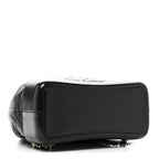 Aged Calfskin Quilted Small Gabrielle Backpack Black