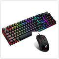 Gaming Usb Luminous Wired Keyboard Floating Manipulator with Mouse