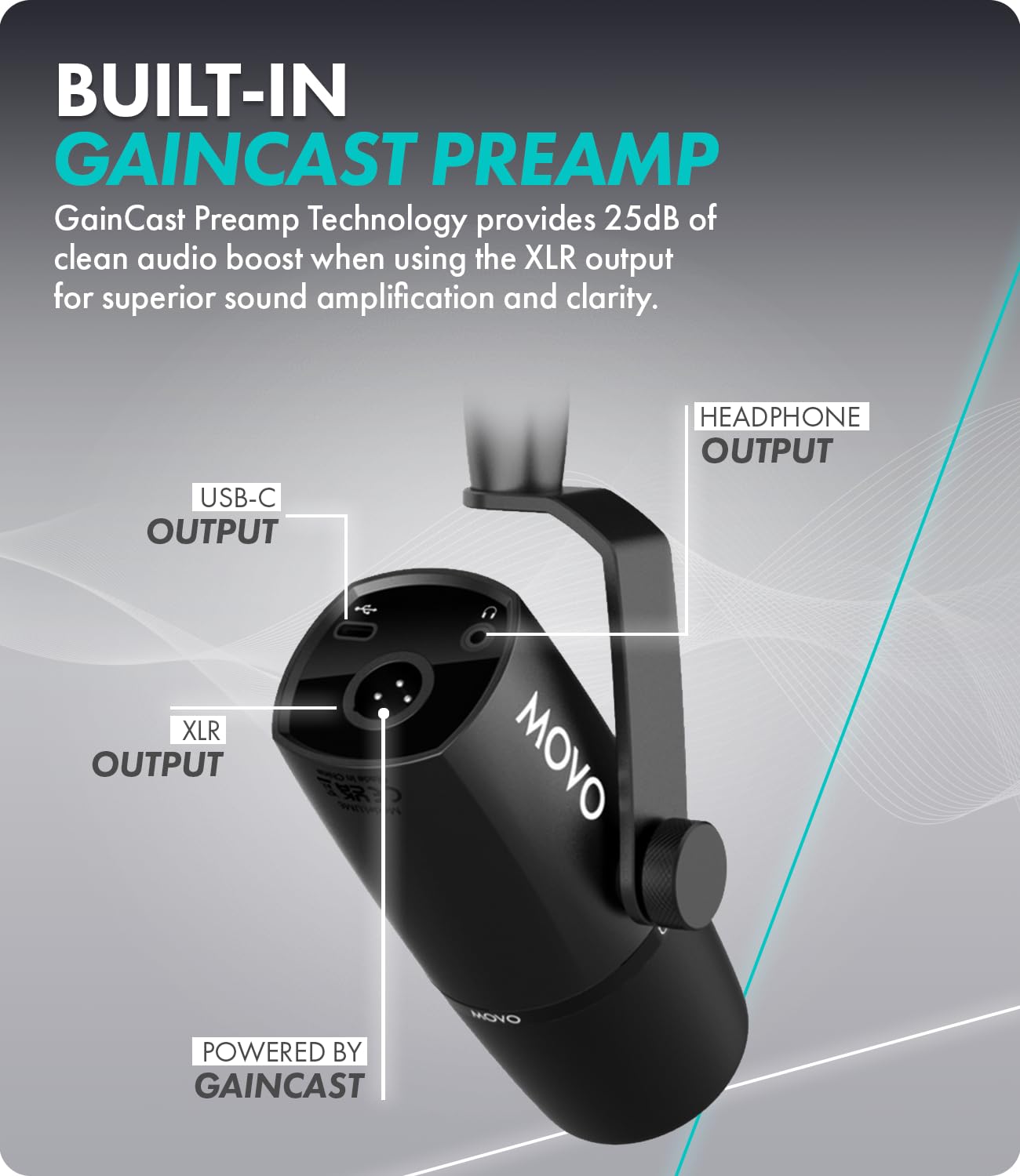 Movo UM6 Dynamic Podcast Microphone