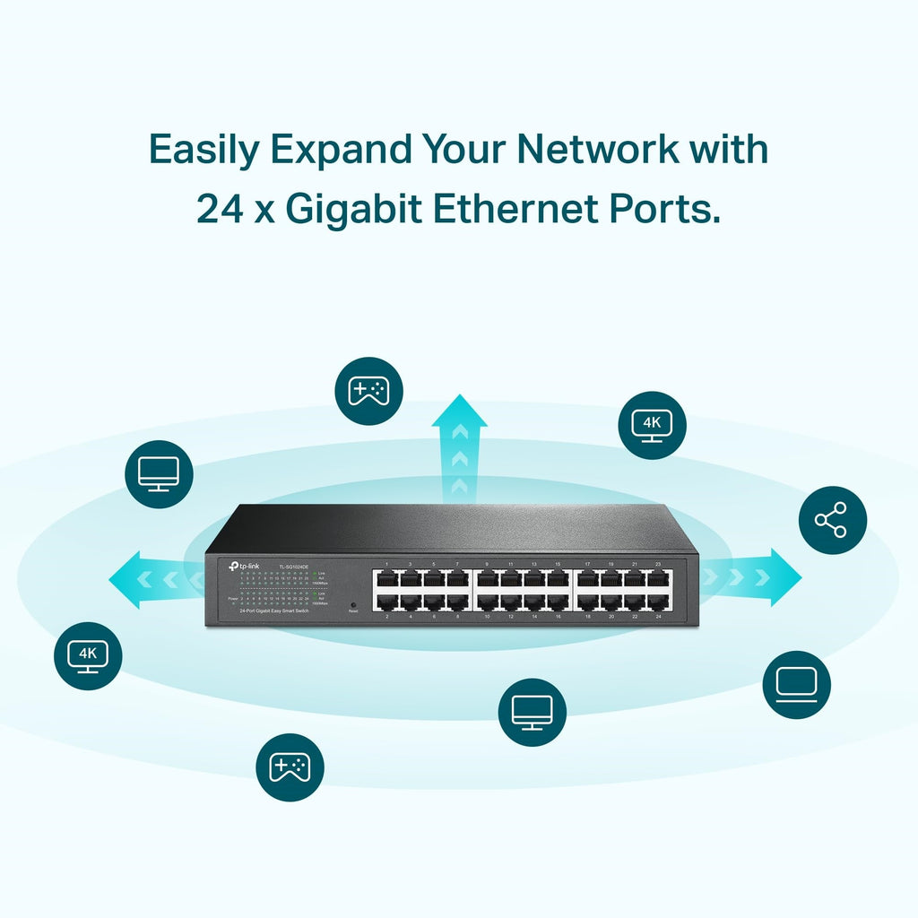 TP-LINK TL-SG1024DE 24-Port Layer 2