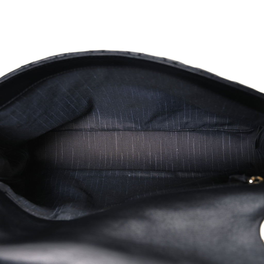 Lambskin Medium Westminster Pearl Flap Black