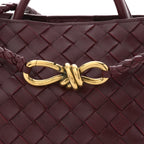 Nappa Intrecciato Small Andiamo Shoulder Bag Barolo