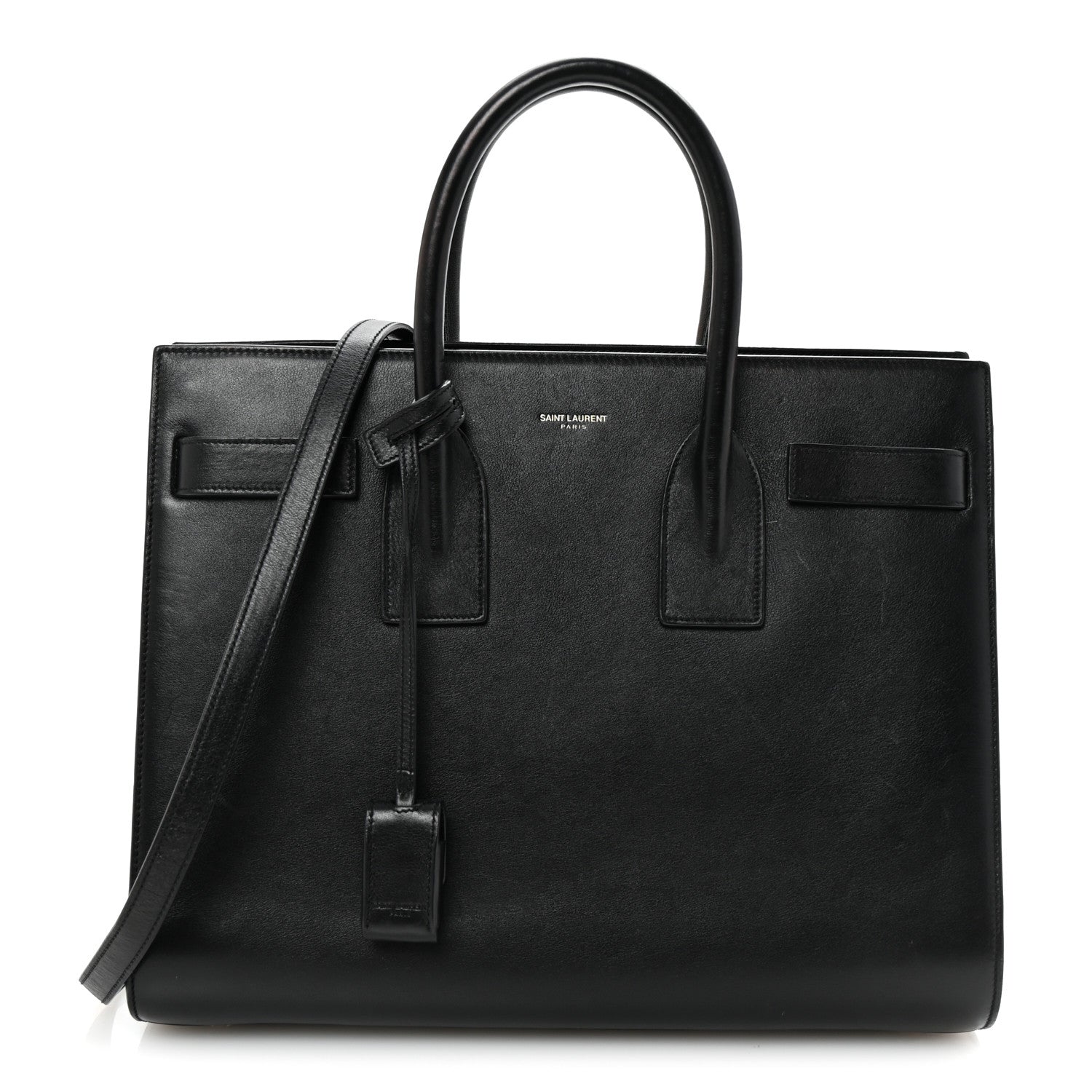 Calfskin Small Sac De Jour Black