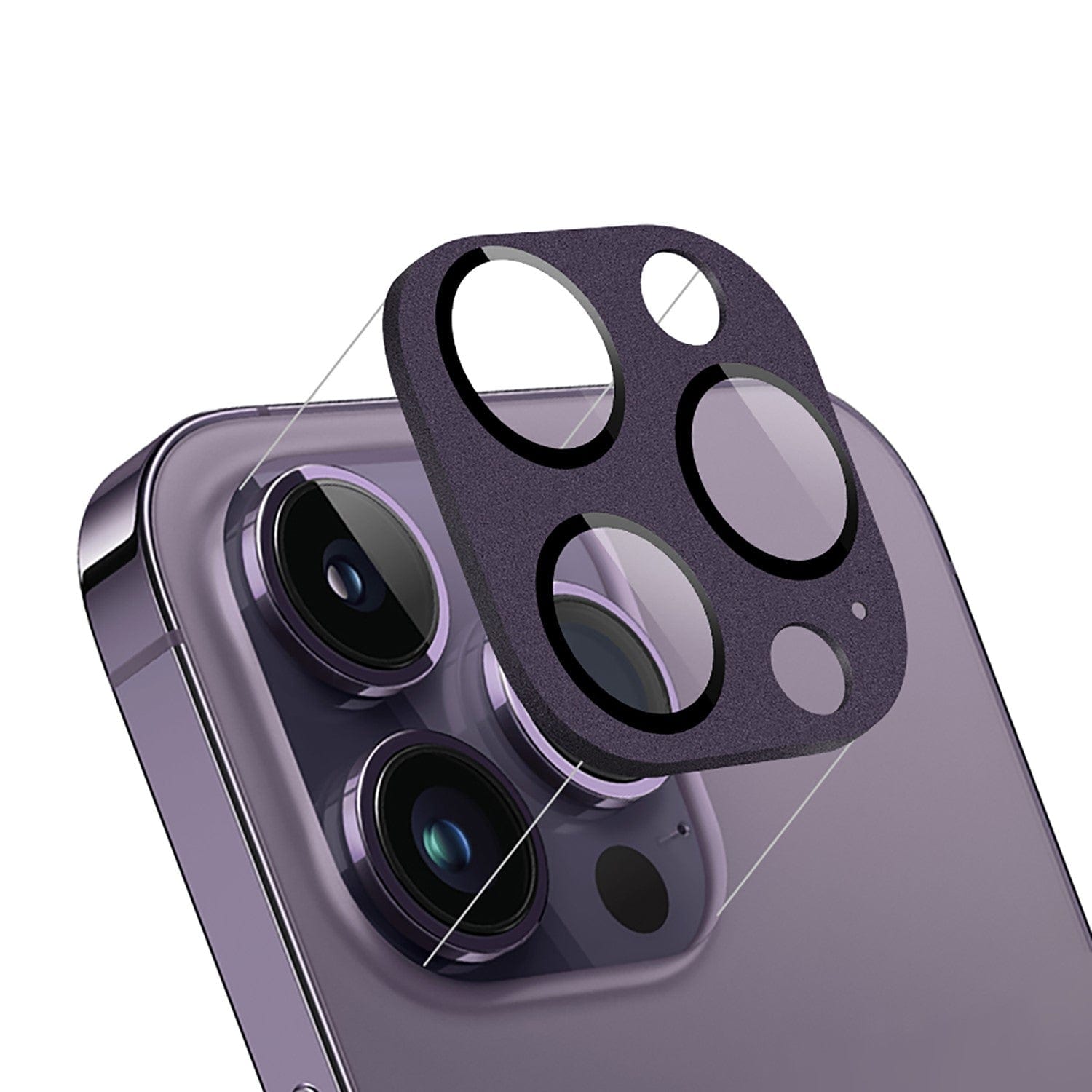 SAHARA - ZeroDamage HD Flexible Glass Camera Lens Protector (2-Pack) - iPhone 14 Pro and Pro Max