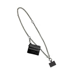 Women's Clip & Go Phone Purse Crossbody Chain Strap Zippered Pouch In Gold