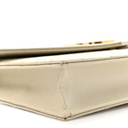 Grain De Poudre Matelasse Chevron Monogram Envelope Chain Wallet Crema Soft