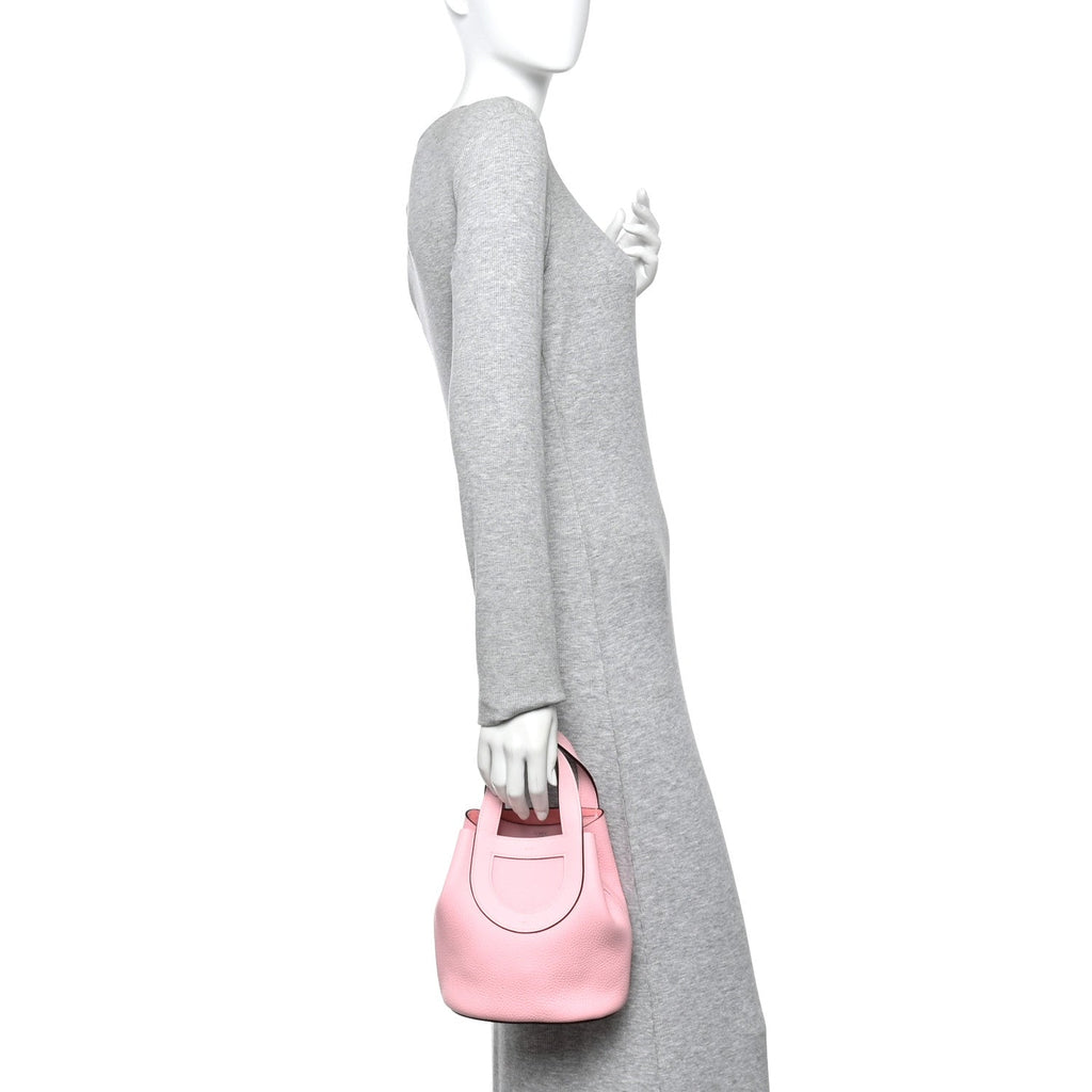 Taurillon Clemence Swift In-The-Loop 18 Bag Rose Sakura