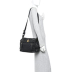 Calfskin Muse Two Messenger Black