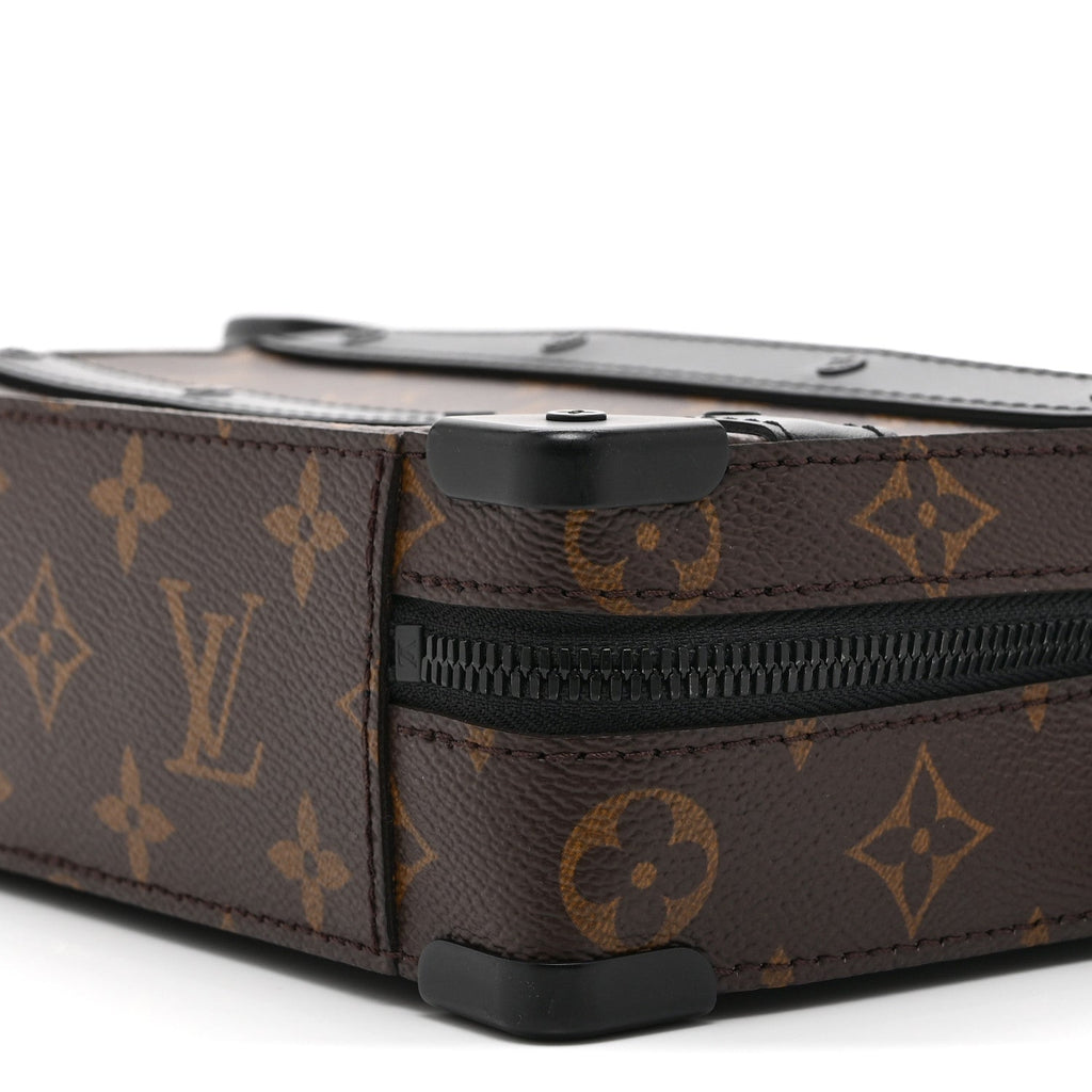 Monogram Macassar Handle Soft Trunk Black