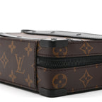 Monogram Macassar Handle Soft Trunk Black
