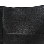 Soft Grained Calfskin Sangle Bucket Bag Black