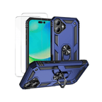 Entronix Bundle Compatible with iPhone 16 - Guard Gripstand Case & 2 Clear Screen Protectors